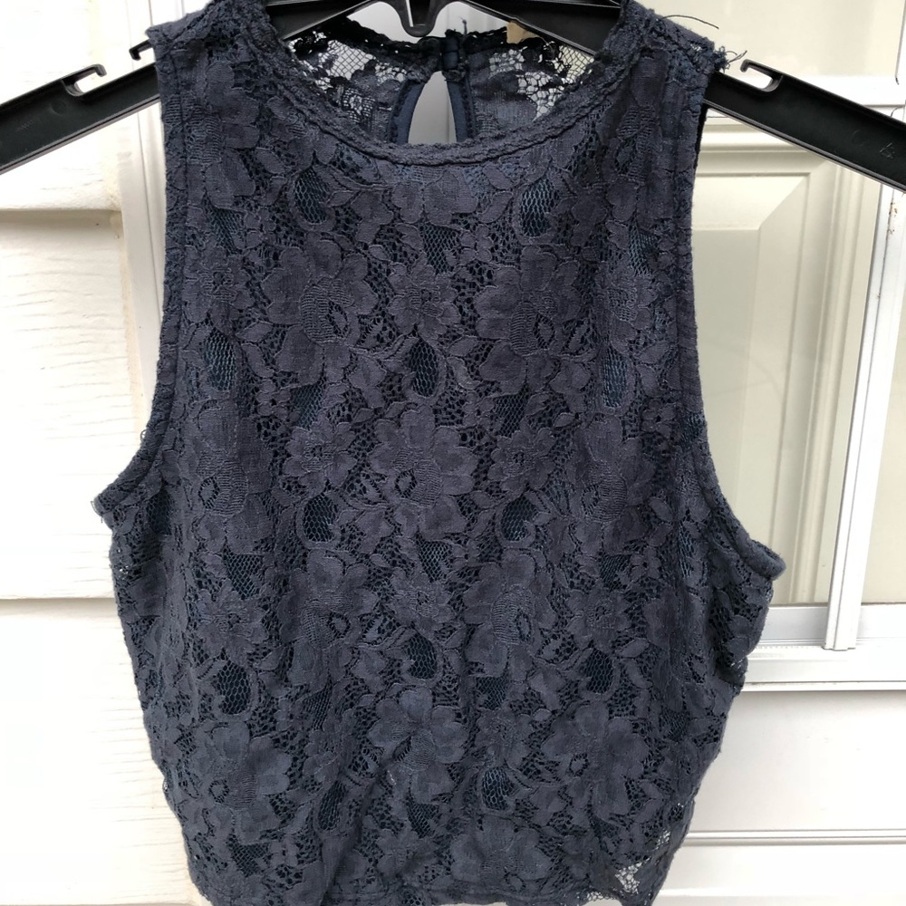 navy lace crop kohl’s